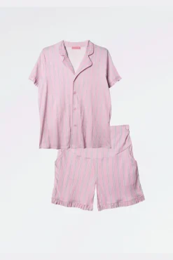 Pack pijama pré-mamã em estampado vichy