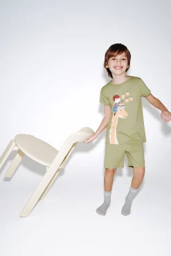 Pack 2 pijamas curtos infantis safari