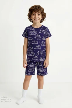 Pack 2 pijamas curtos infantis caravana