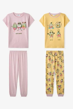 Pack 2 pijamas infantis abacates