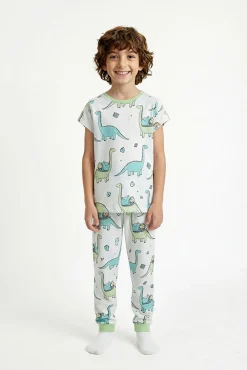 Pack 2 pijamas infantis dinossauros