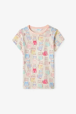 Pack 2 pijamas infantis gatos