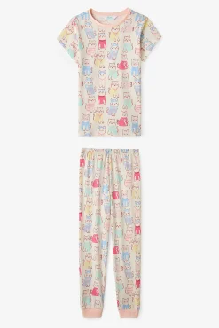 Pack 2 pijamas infantis gatos