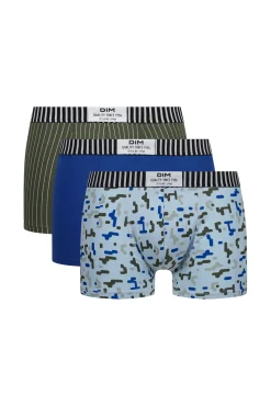 Pacote com 3 boxer de algodão elástico estampado