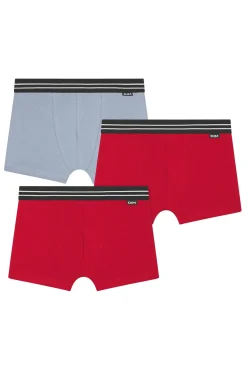 Pacote com 3 boxers de algodão para menino