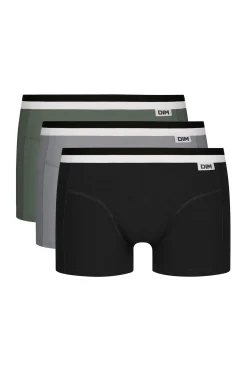 Pacote com 3 boxers de algodão elástico