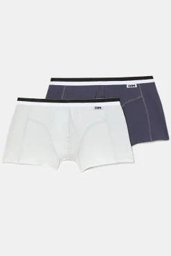 Pacote com 2 boxers de algodão elástico