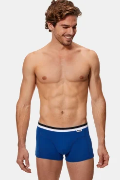 Pacote de 2 boxers masculinos de algodão elástico