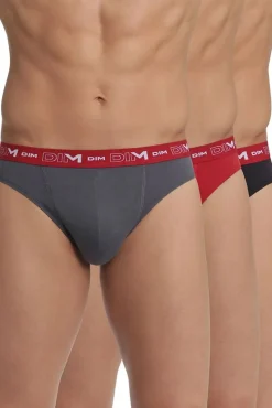 Pacote de 3 cuecas masculinas de algodão elástico