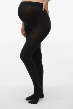 Pacote com 2 meias de maternity de cintura alta