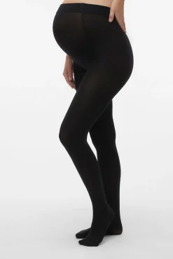 Pacote com 2 meias de maternity de cintura alta