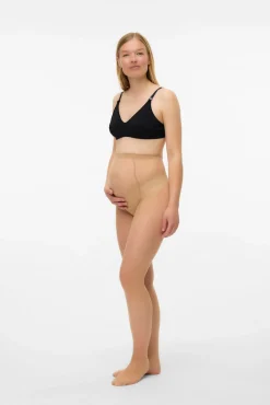 Pacote com 2 meias de maternity de cintura alta