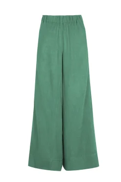 Pantalón ancho de lino lavado