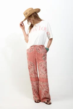 Pantalón fluido estampado