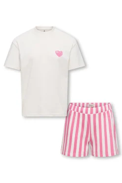 Pijama com estampado frontal