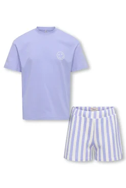 Pijama com estampado frontal