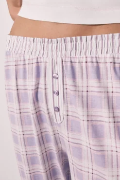 Pijama comprido em algodão Mafalda aos quadrados