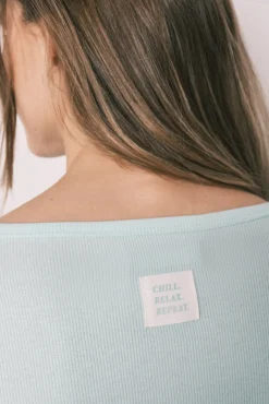 Pijama comprido estampado vichy em algodão verde