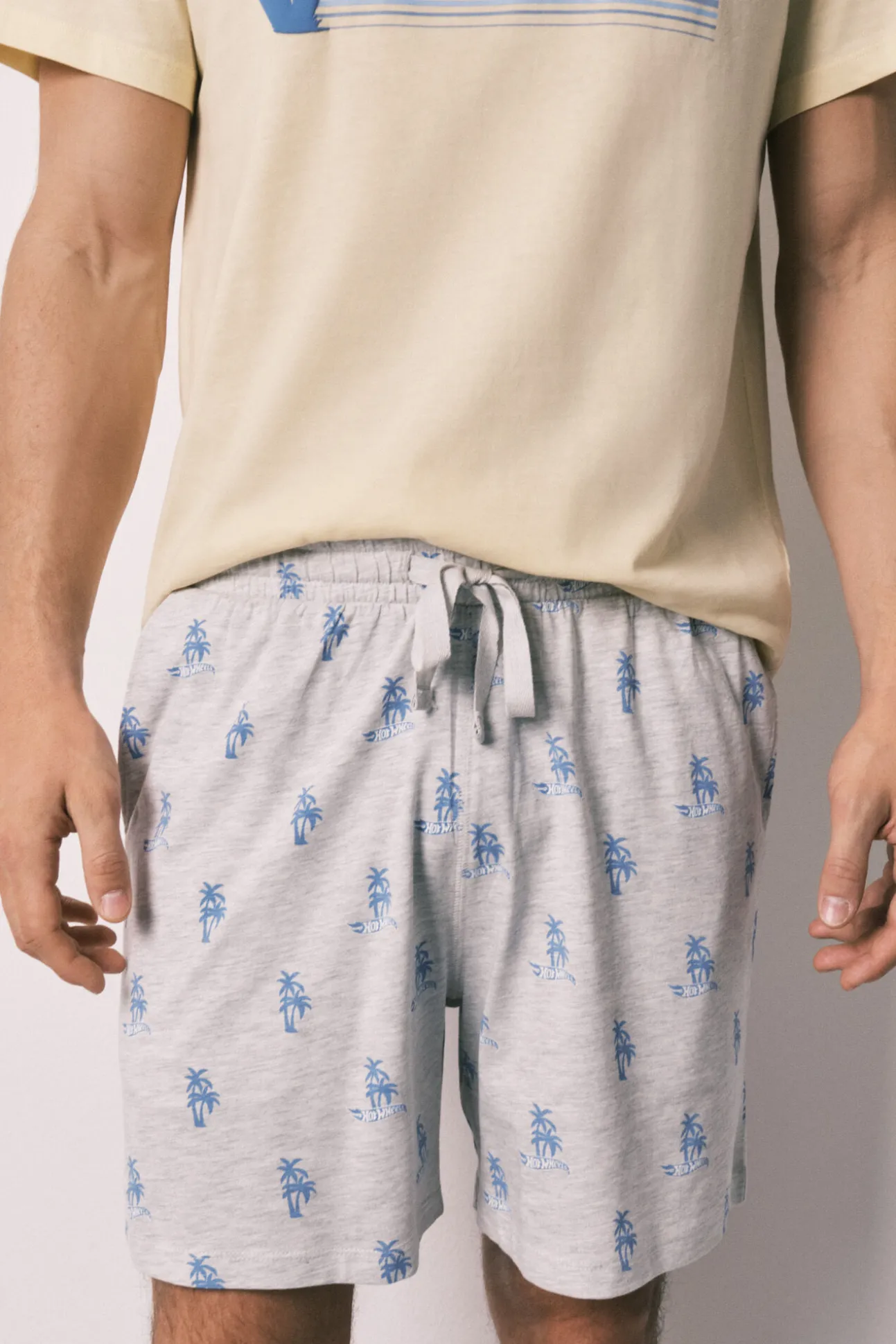 Pijama curto de homem em algodão Hotwheels California
