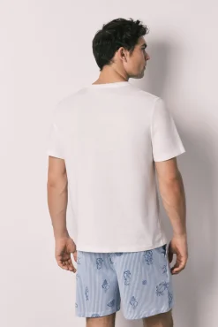 Pijama curto de homem em algodão Family Collection