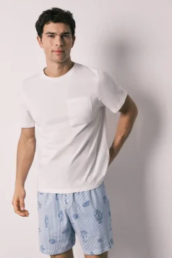 Pijama curto de homem em algodão Family Collection