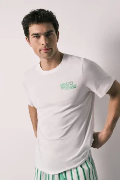 Pijama curto de homem em algodão SmileyWorld®