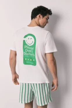Pijama curto de homem em algodão SmileyWorld®