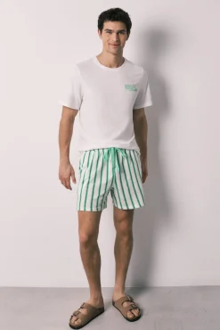 Pijama curto de homem em algodão SmileyWorld®