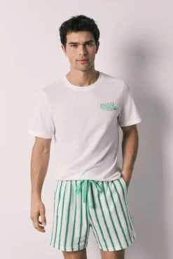 Pijama curto de homem em algodão SmileyWorld®