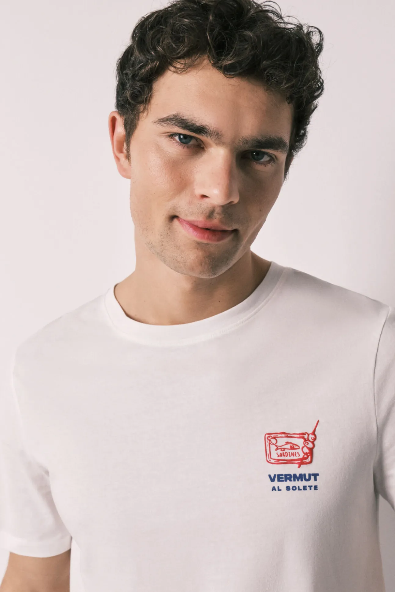 Pijama curto de homem em algodão vermute