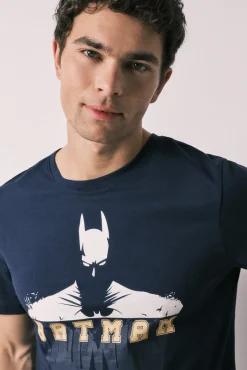 Pijama curto de homem em algodão Batman