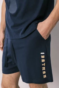 Pijama curto de homem em algodão Batman