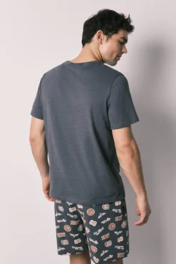 Pijama curto de homem em algodão Hotwheels