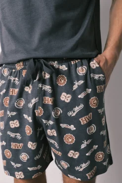 Pijama curto de homem em algodão Hotwheels