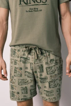 Pijama curto de homem em algodão LORD OF THE RINGS