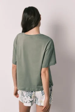 Pijama curto de manga curta verde Little Miss™