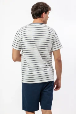 Pijama curto de riscas Paddington