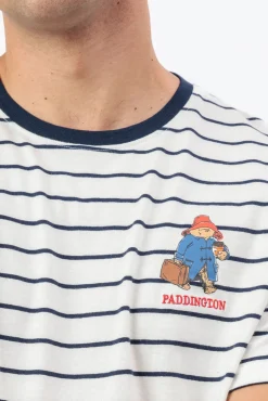 Pijama curto de riscas Paddington
