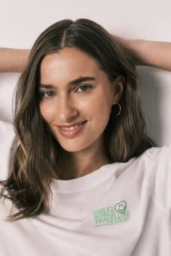 Pijama curto em algodão SmileyWorld® branco