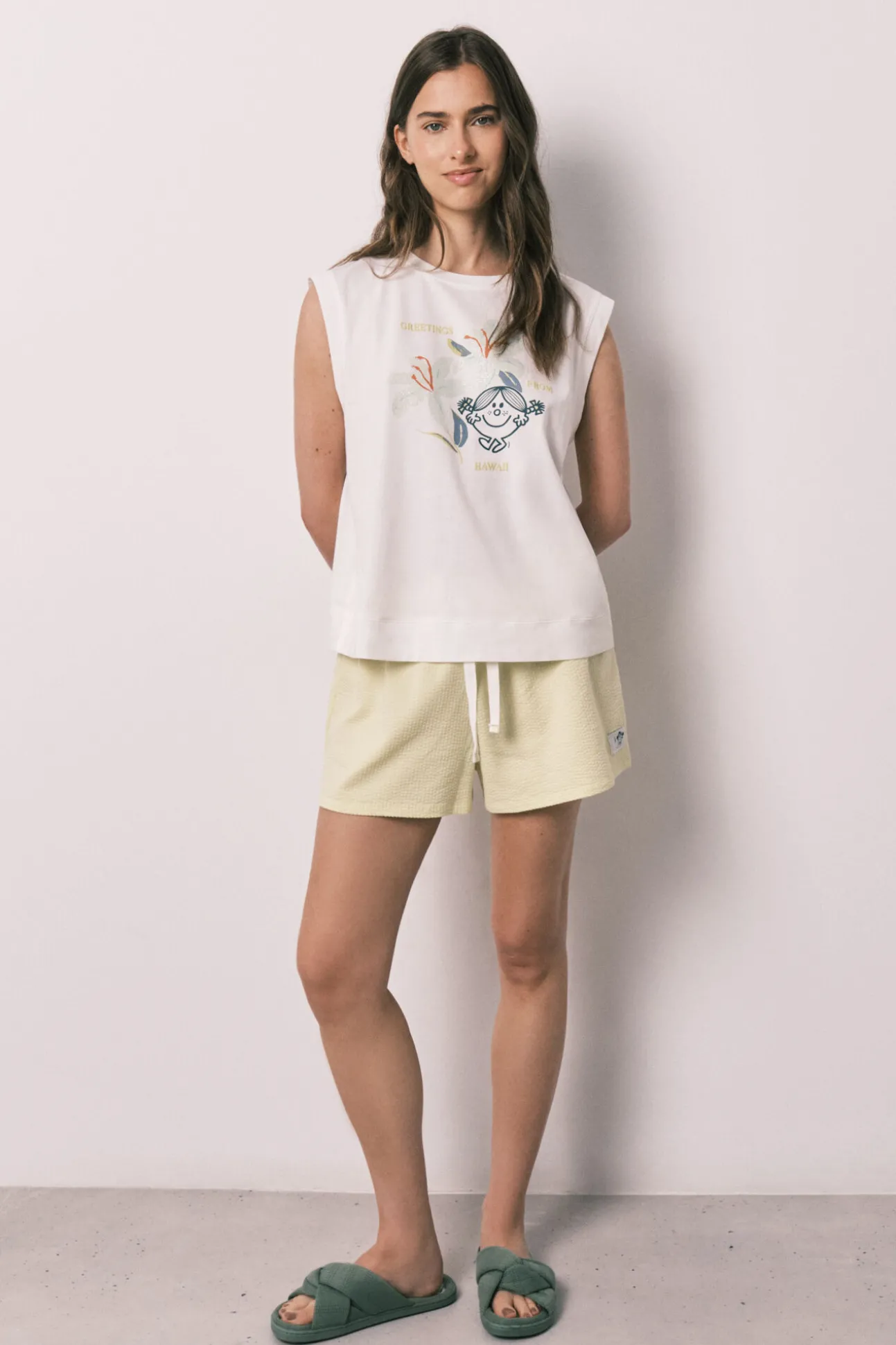 Pijama curto sem mangas Little Miss™