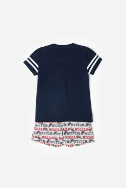 Pijama curto Stitch university
