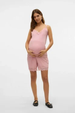 Pijama de alças maternidade e amamentação