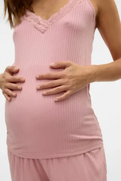 Pijama de alças maternidade e amamentação
