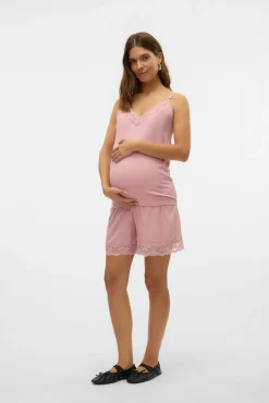 Pijama de alças maternidade e amamentação