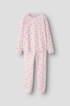 Pijama de corações vermelhos