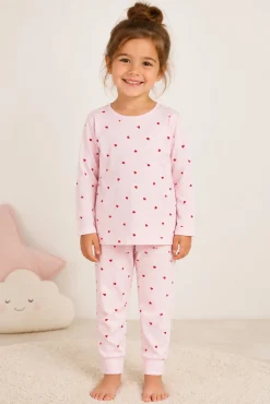 Pijama de corações vermelhos