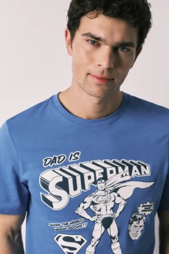 Pijama de homem comprido em 100% algodão Superman