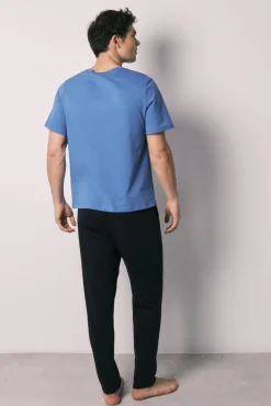 Pijama de homem comprido em 100% algodão Superman