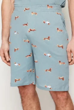 Pijama de homem em algodão estampado animal