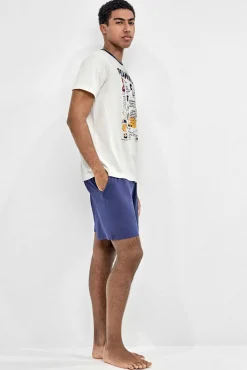 Pijama de homem estampado Peanuts